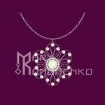 Flower shaped necklace